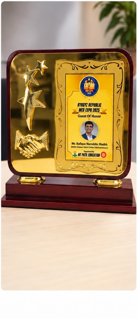 Kyrgyz Republic Med Expo 2025 Guest of Honor award presented to Mr. Rafique Nasroddin Shaikh