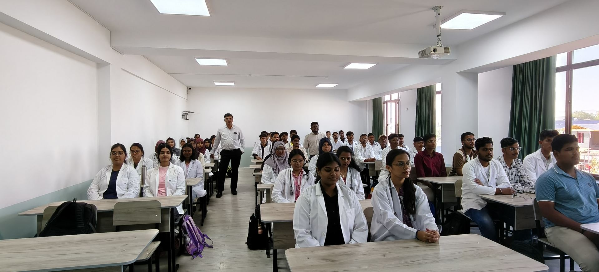 Orientation session in the lecture hall