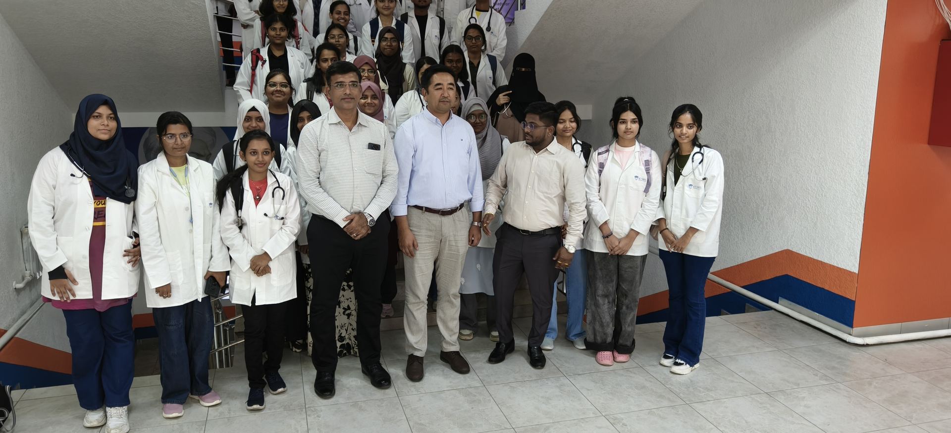 Campus tour with the new batch