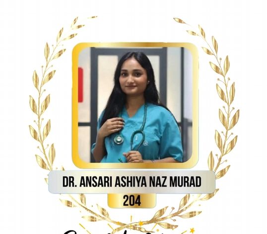 Dr. Ansari Ashiya Naz Murad — FMGE 204